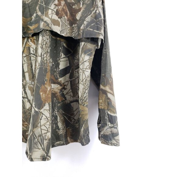 Woolrich Mens XL Camo Hunting Shirt Vented Hardwood Pattern Long Sleeve Outdoor - Picture 5 of 8